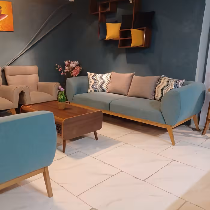 مبل  راحتی هشت نفره (ارسال به باربری هزینه ارسال پس کرایه)