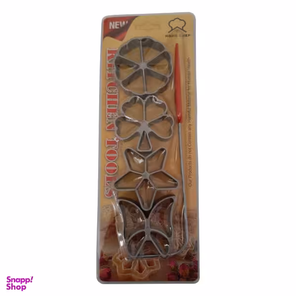 قالب شیرینی پزی طرح پنجره ای مدل pe17 بسته 4 عددی