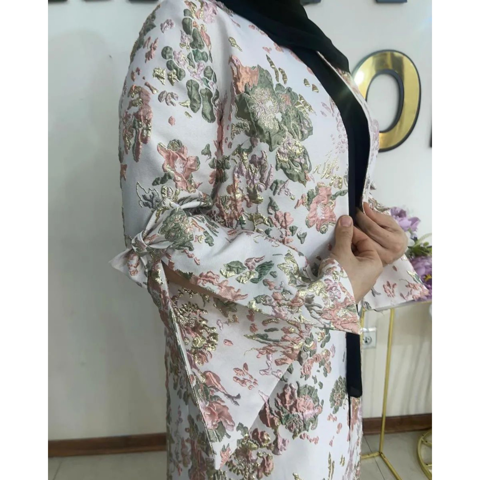 مانتو ژاکارد ابریشم