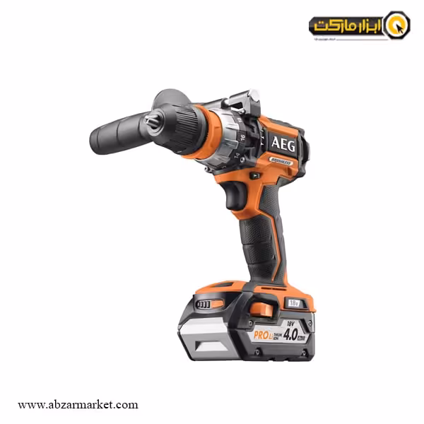 دریل شارژی چکشی AEG براشلس لیتیوم 18 ولت مدل BSB18CBL-202C