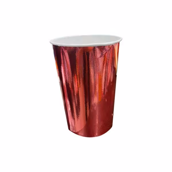 سطل پاپ کورن متالایز قرمز