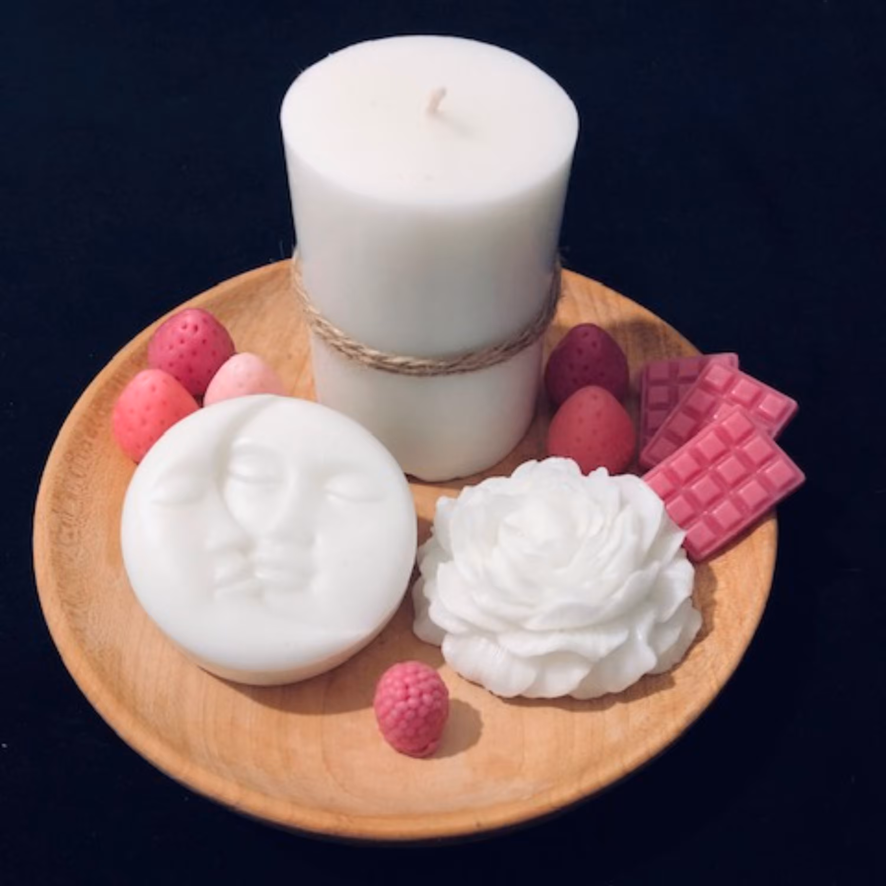 ست شمع آلاله و استوانه و ماه و چهره