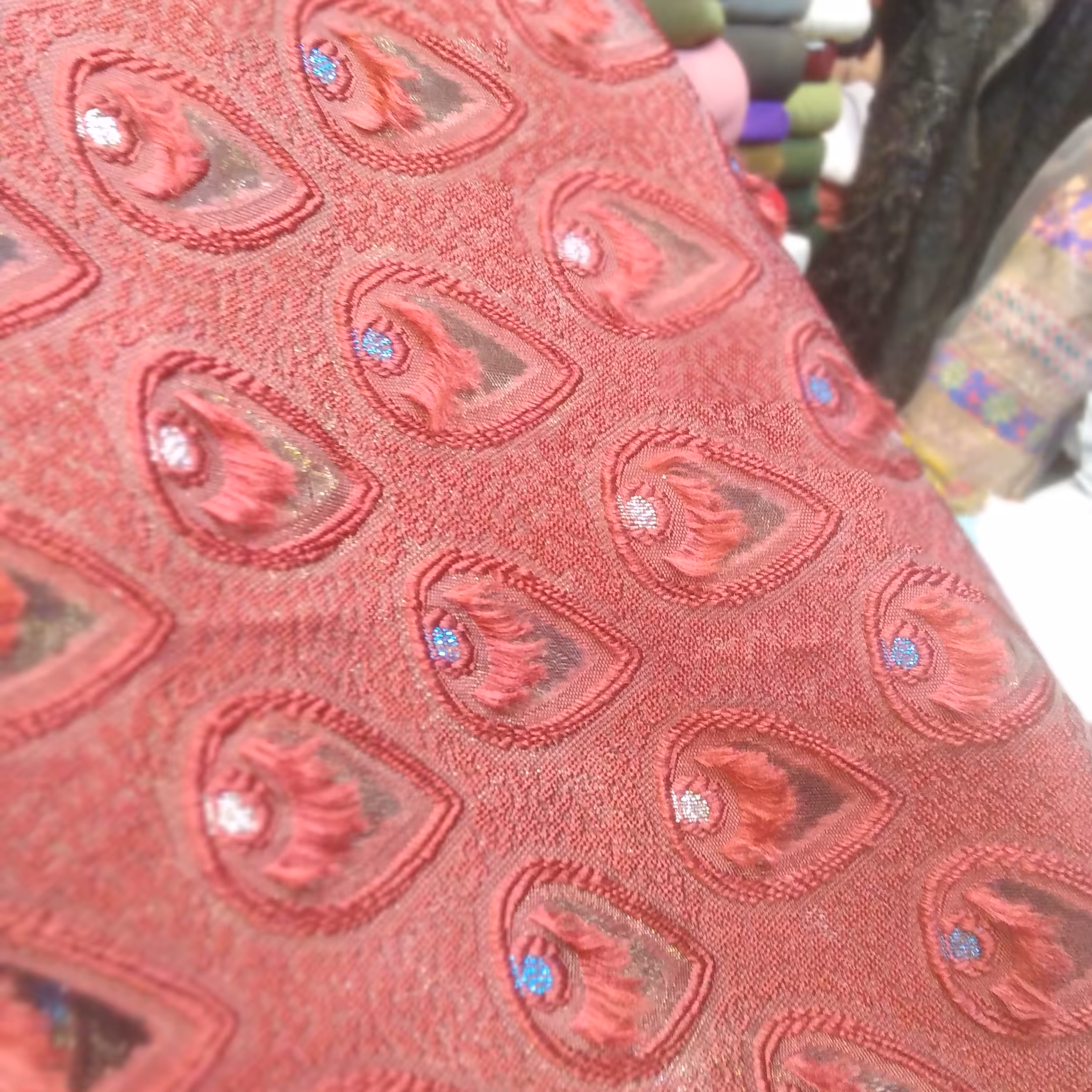 پارچه یاخما طرح اشکی