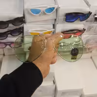 عینک آفتابی خلبانی مردانه و زنانه مارک ری بن (رنگ سبز روشن)