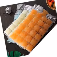 کیسه یخ تگرگ کیسه یخ یکبارمصرف یک بسته حاوی42برگ کیسه یخ پلاسکو دهقان 