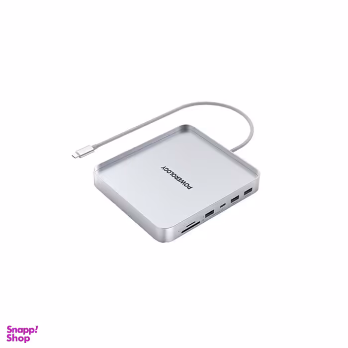 هاب 6 کاره Type-C پاورولوژی مدل USB Hub & Stand