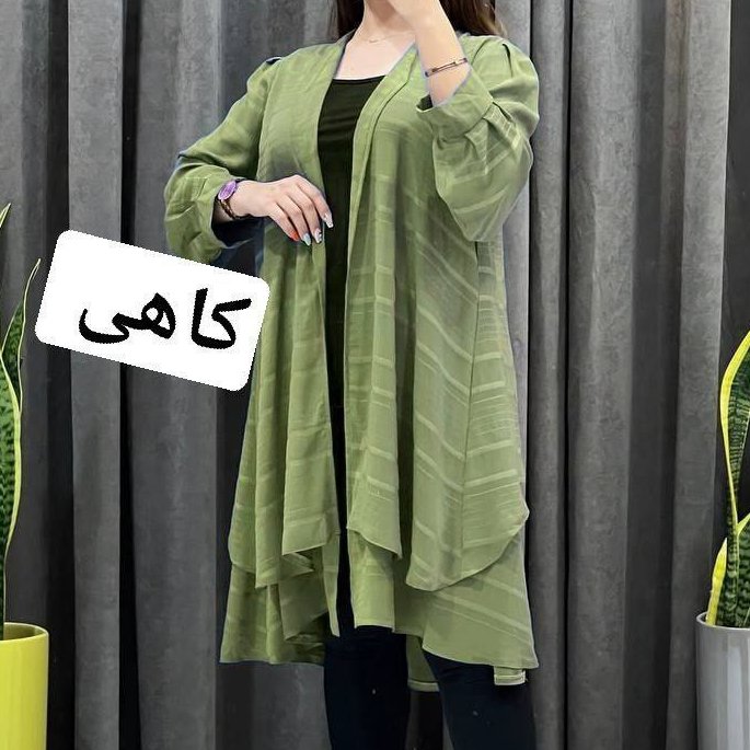 مانتو زنانه جنس آماس جلوباز رنگبنری و سایزبندی کامل