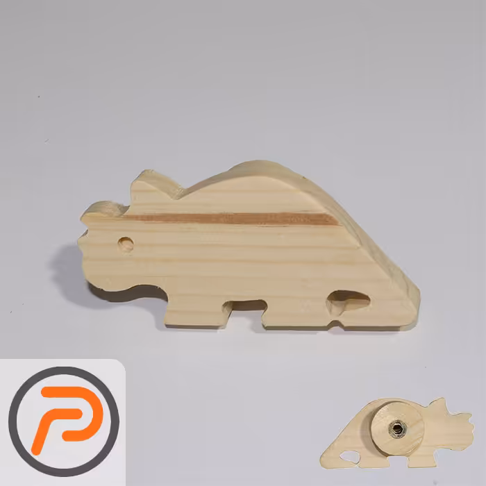 دستگیره چوب روسی مدل کرگدن