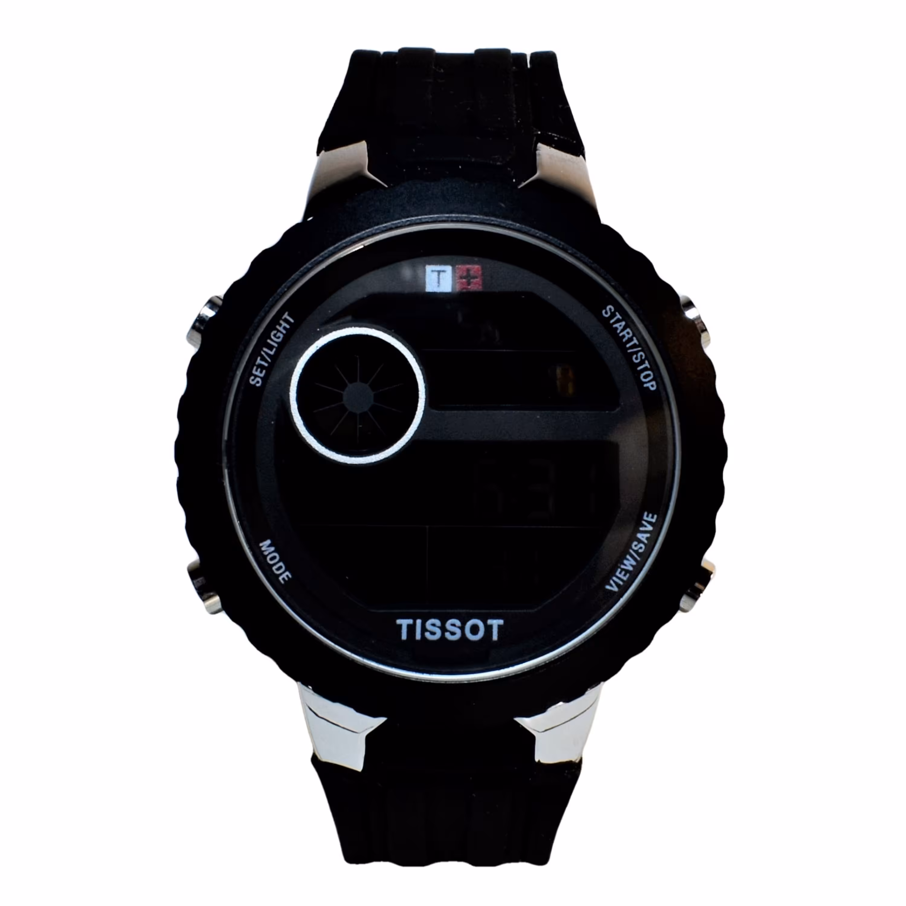 TISSOT 9226 تیسوت دیجیتالی جدید کاملا ضدآب با قاب فول استیل بند مشکی