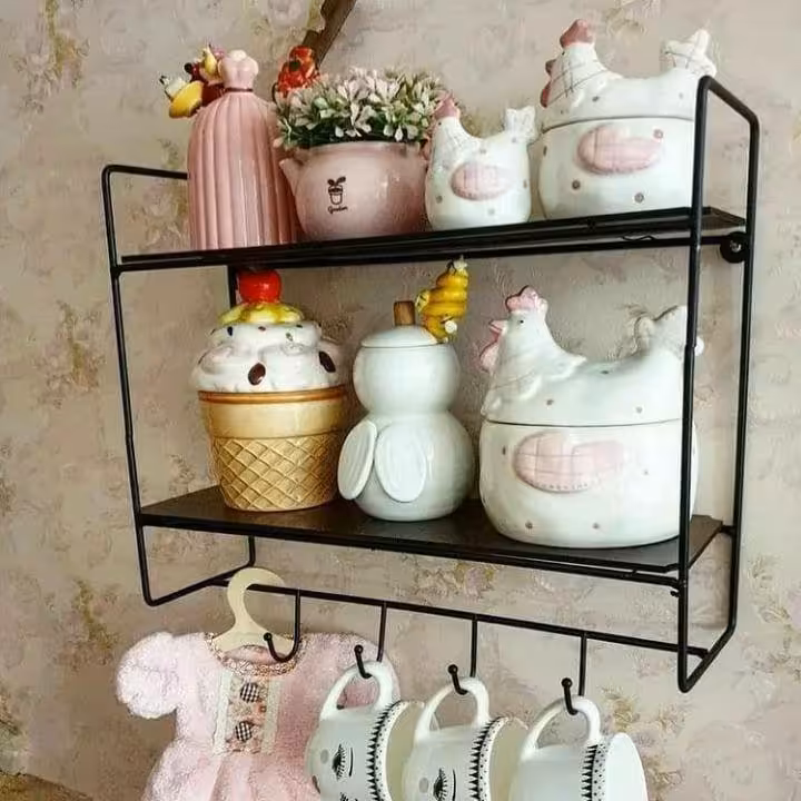 استند دو طبقه فلزی آویز دار