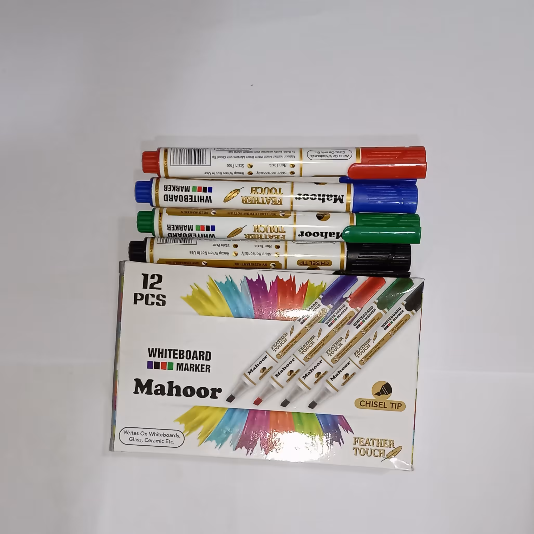 ماژیک وایت برد رنگی ماهور بسته 12 عددی