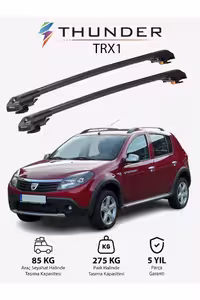 نوار محافظ خودرو مشکی DACIA SANDERO STEPWAY 2007 2012 TRX1 CARRIER LOOK BAR CEILING Thunder