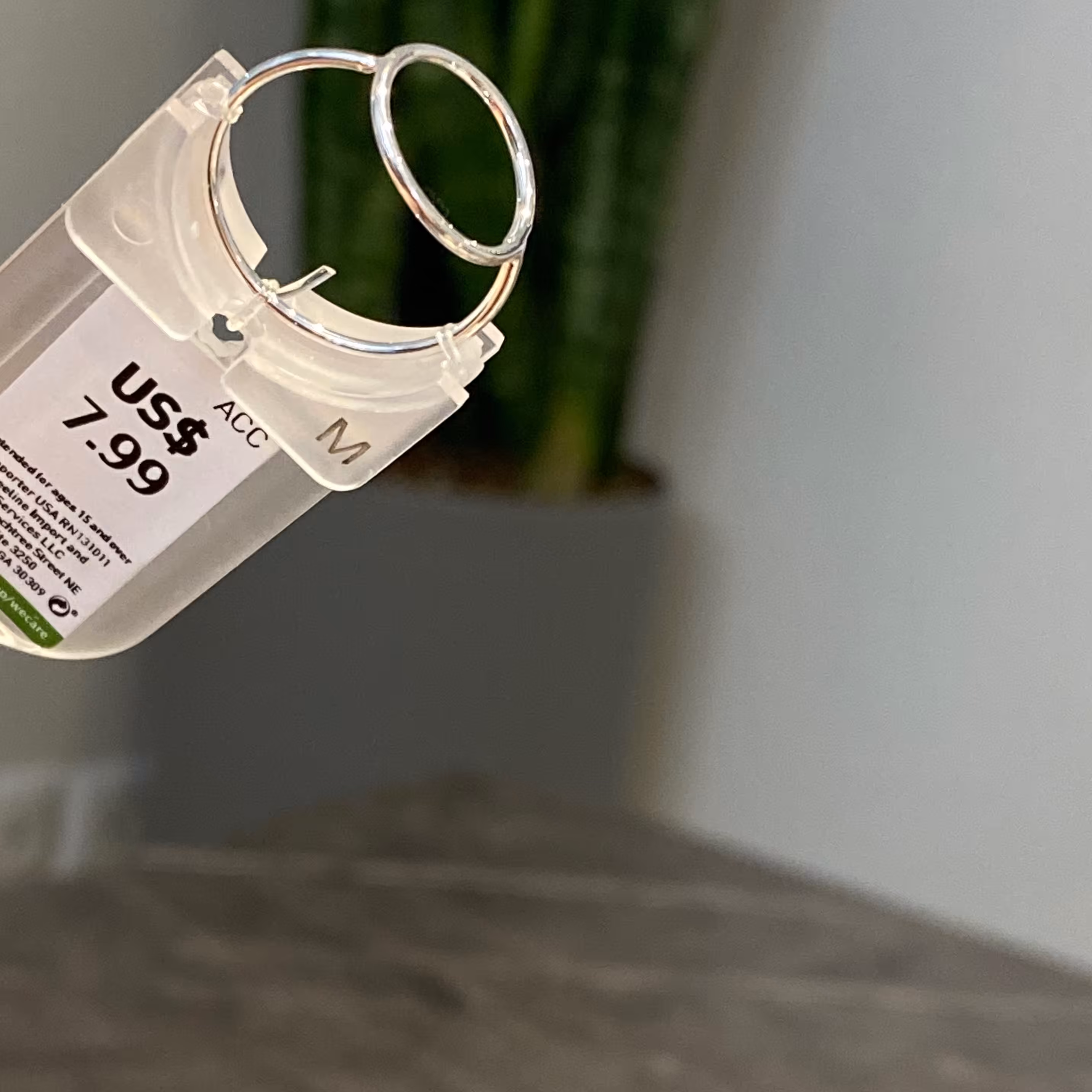 انگشتر بسیار خاو ساده وارداتی سایز 7