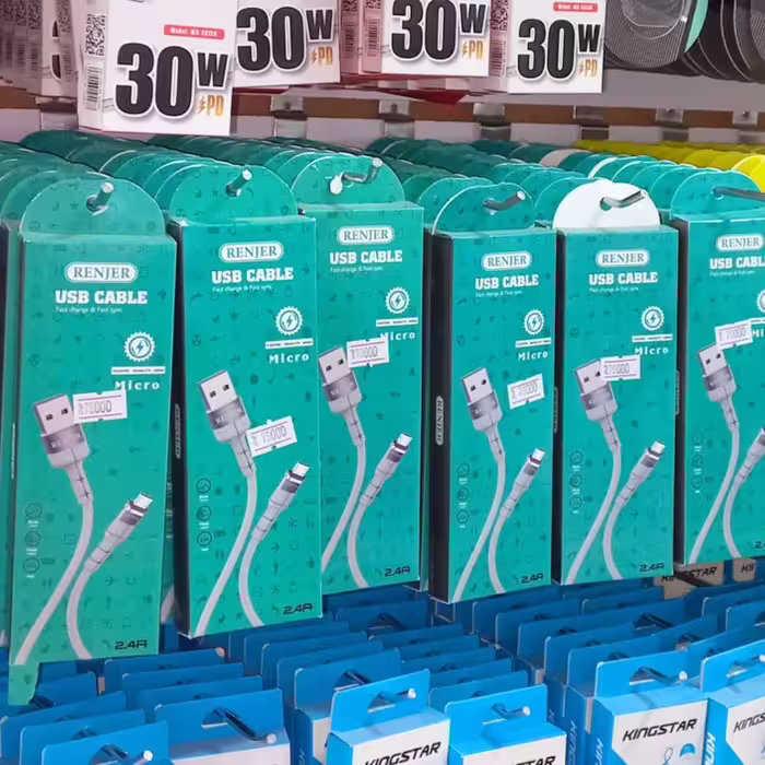 کابل پاوربانک USB به Micro USB رنجر مدل Rj12