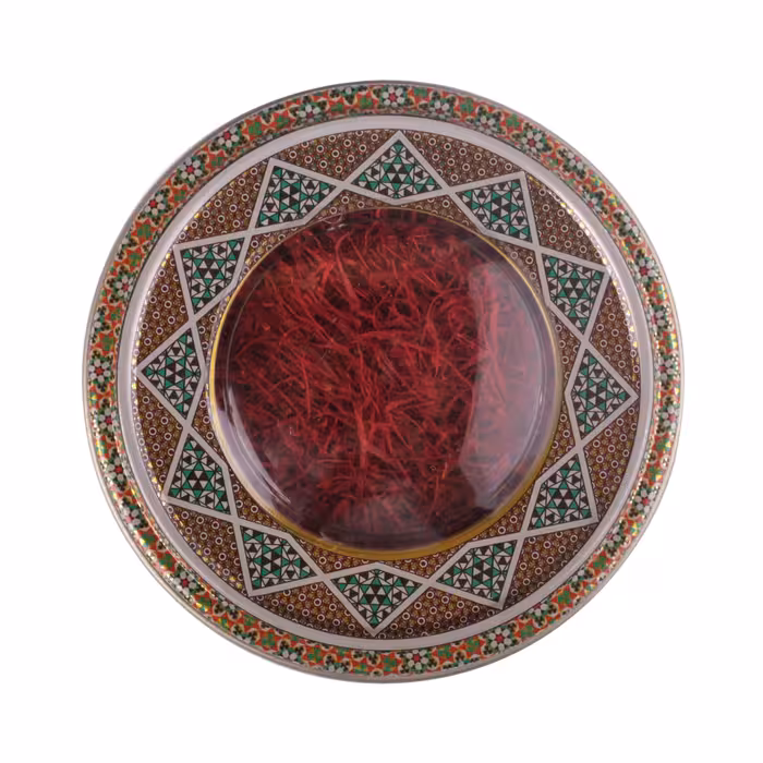 زعفران نگین یک مثقال درجه یک با قوطی فلزی صادراتی 