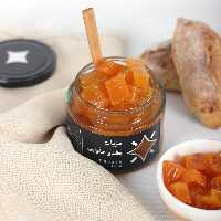 مربای کدوحلوایی خانگی  ، حدود 850 گرمی گرمی  ، بدون افزودنی و نگهدارنده با عطرِ هل و دارچین ، پس کرایه 