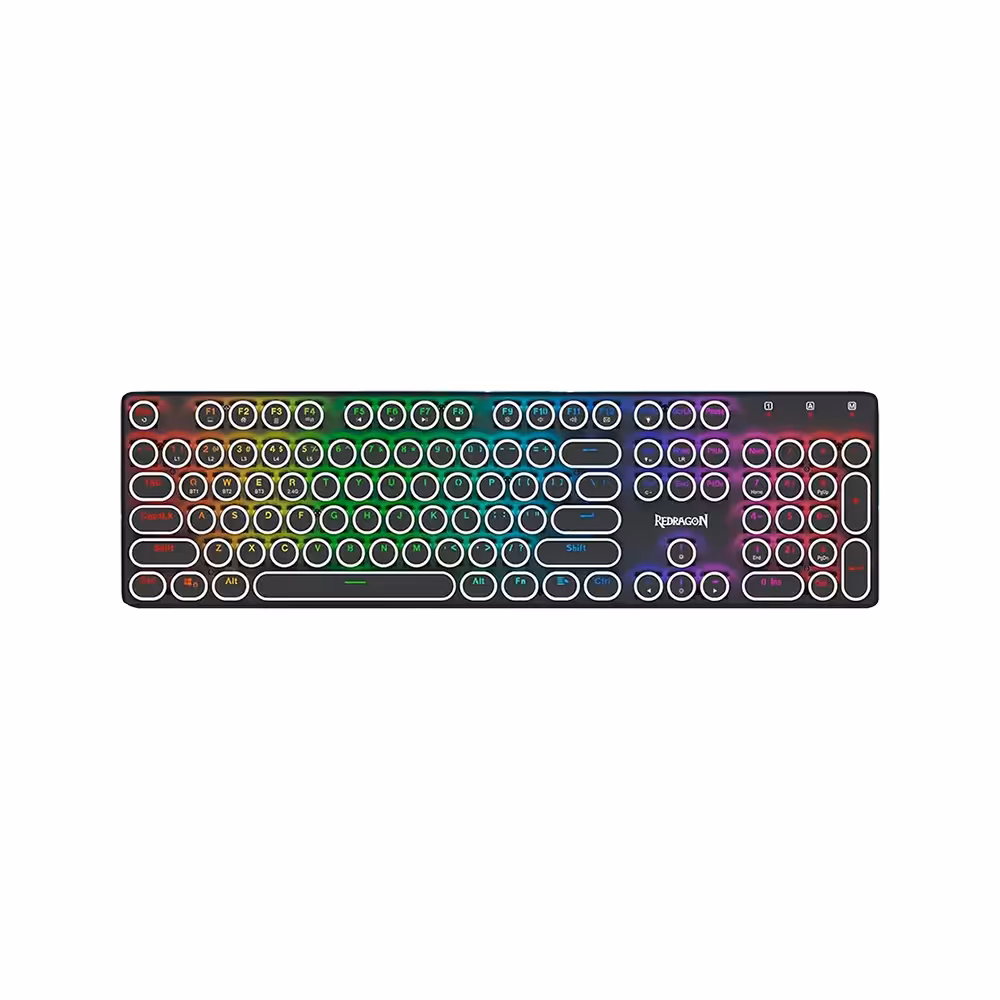 کیبورد گیمینگ بی سیم ردراگون مدل Flare Pro K710 RGB با سوئیچ مکانیکال آبی