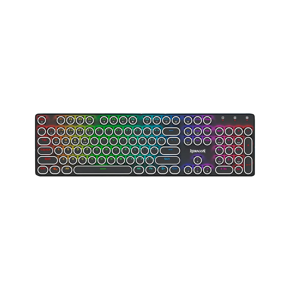 کیبورد گیمینگ بی سیم ردراگون مدل Flare Pro K710 RGB با سوئیچ مکانیکال آبی