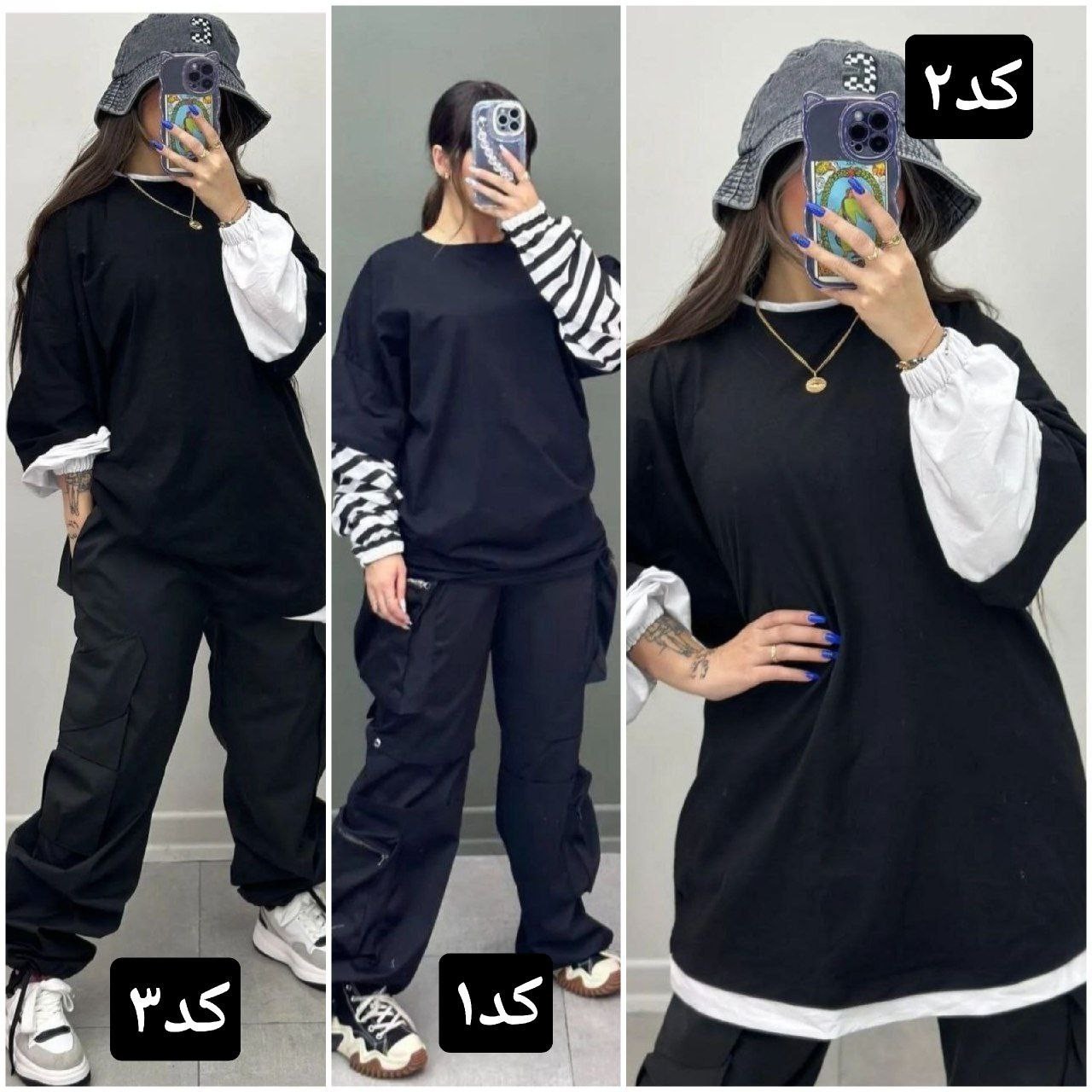 لانگ لش آستین دار a45 k 49022