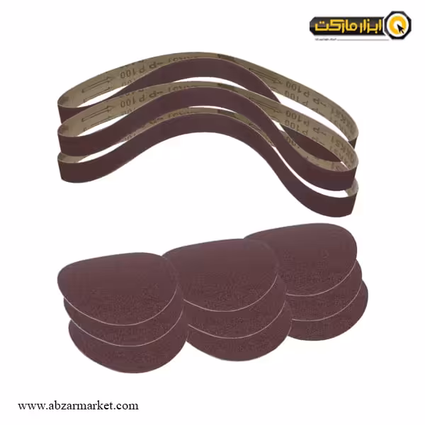 ست کاغذ سنباده گرد و نواری شپخ 12 عددی مدل 3903301707