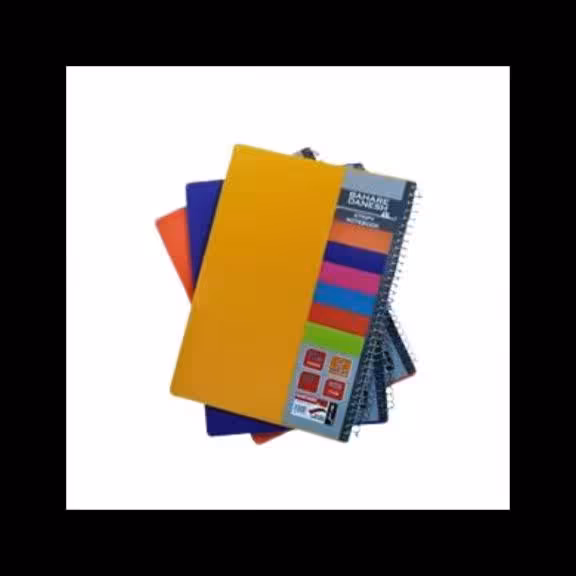 دفتر 50برگ سیمی جلد طلقی بهار دانش تک جلدی 