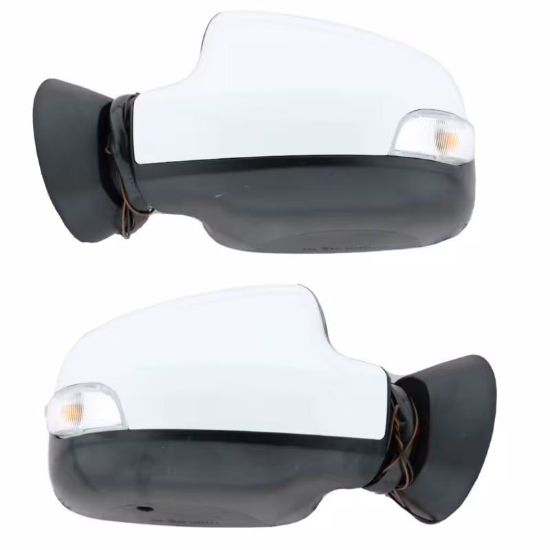 آینه برقی راهنمادار رنو ساندرو با قاب سفید چپ و راست