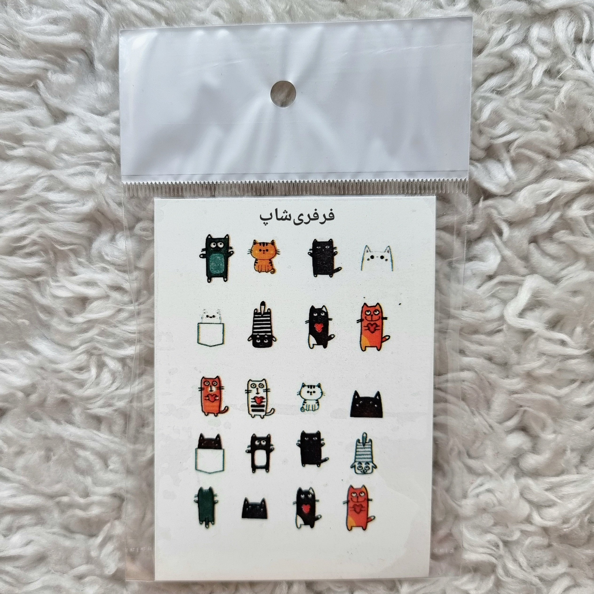 لنز ناخن طرح گربه بامزه