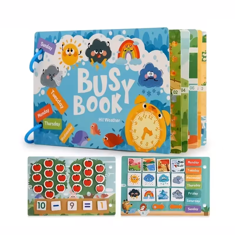 کتاب مونته سوری پازلی busy book مدل آب و هوا کد 6685310