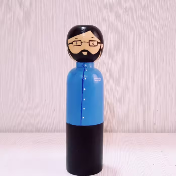 عروسک چوبی سفارشی، مدل بابا سعید