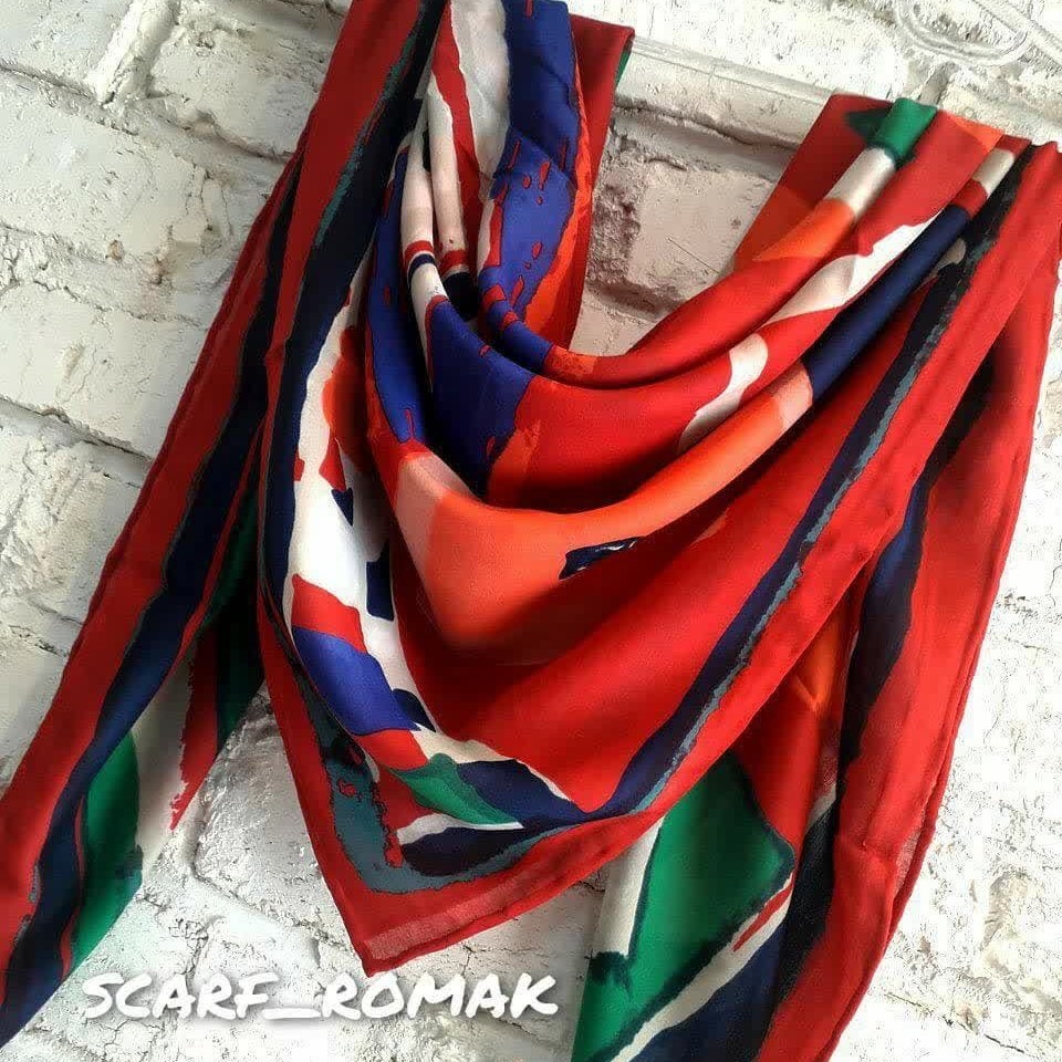 روسری نخ دست دوز قواره120