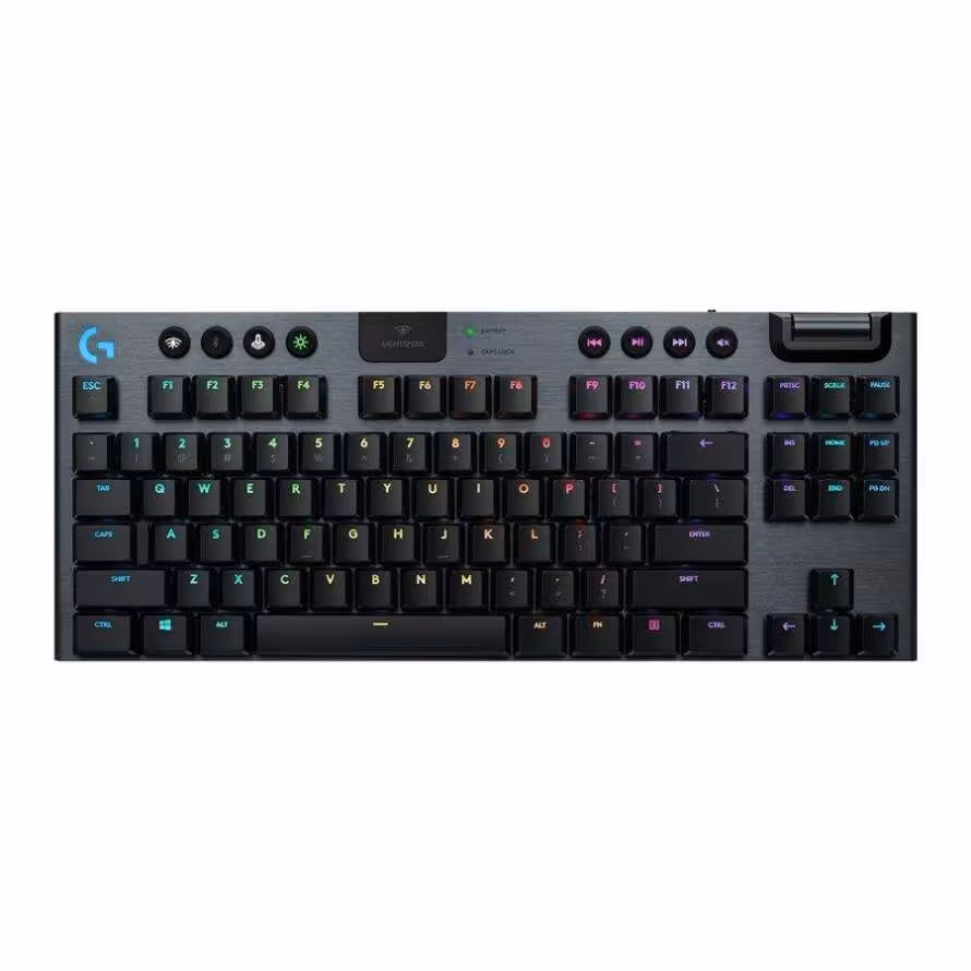 کیبورد بی سیم مکانیکال گیمینگ لاجیتک G915 TKL Carbon GL Tactile