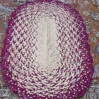 سفره حصیری بیضی رنگی در ابعاد 120در80 بسیار خوش بافت و تمیز (پس کرایه)