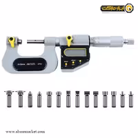 میکرومتر یونیورسال دیجیتال آسیمتو 25-0 خارج سر تعویض شو مدل 0-01-146