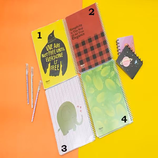 دفتر 100 برگ سیمی فانتزی در طرح های مختلف