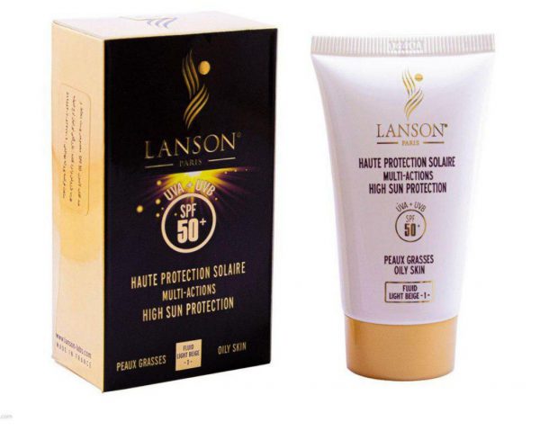 کرم ضد آفتاب لانسون شماره 1٫5 مخصوص پوست مختلط و چرب لانسون Lanson High Sun Protection Tinted For Oily Skin 1.5