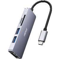 هاب حرفه ای CHOETECH چویتِک 5 پورت تبدیل USB-C به HDMI مدل HUB-M18 - Hiapple.ir