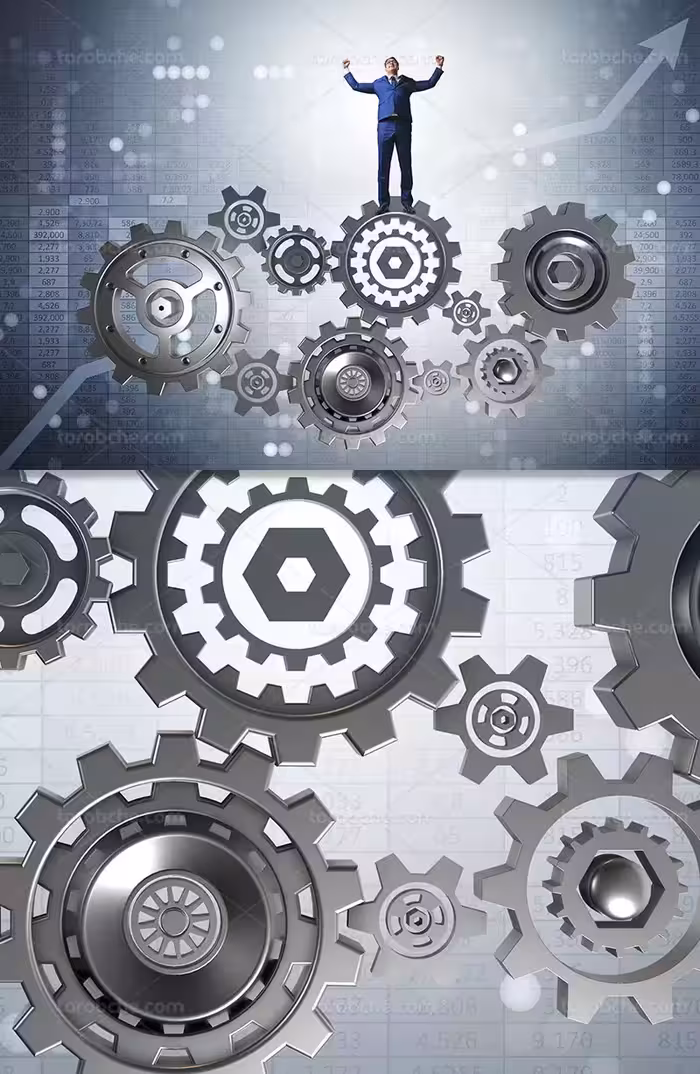 عکس چرخ دنده صنعتی | گرافیک با طعم تربچه