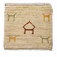 گبه دستبافت مدل مربعی کد 4010836