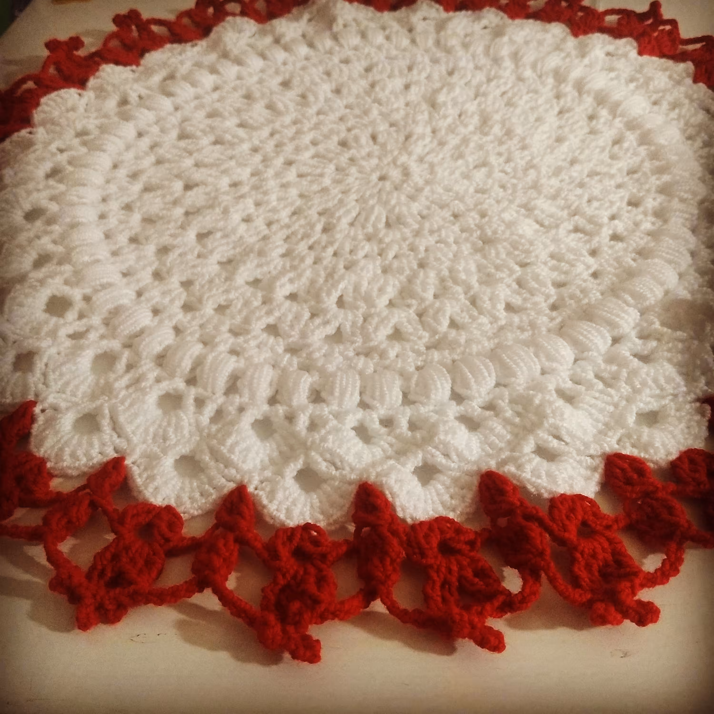 آموزش بافت ماندالا لوتوس بسیار زیبا (دو رنگ یا حتی چند رنگ)