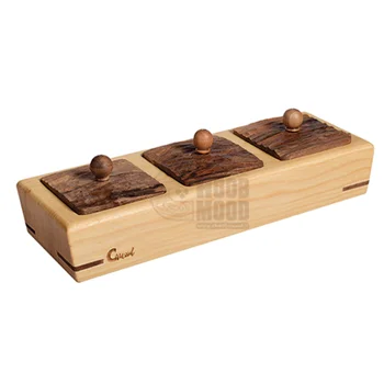 ظرف پذیرایی چوبی سه خانه