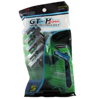 خود تراش لمسر مدل GT-H بسته 5عددی ژیلت دو لبه