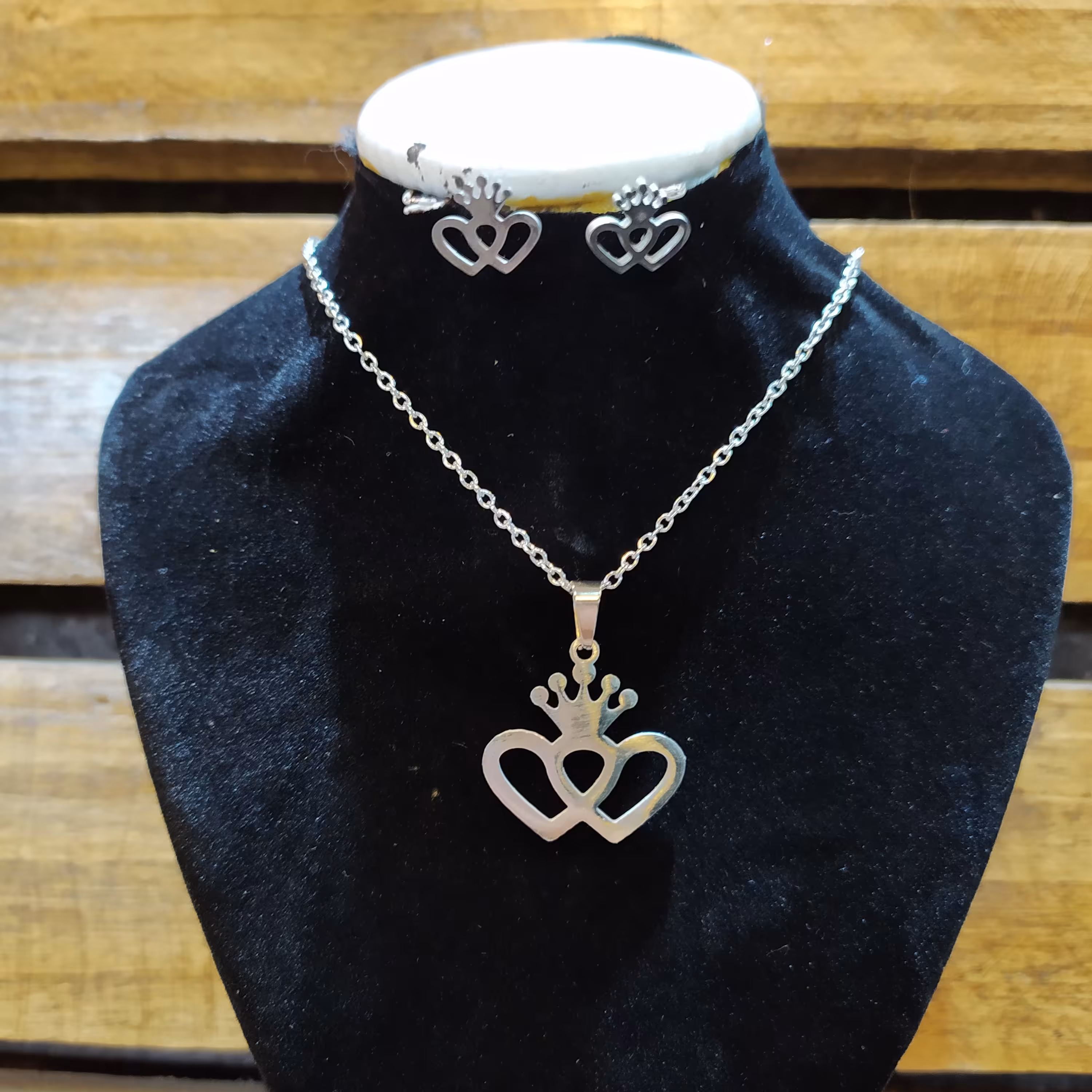 نیم ست استیل رنگ ثابت و ضد حساسیت با طراحی عالی و منحصر به فرد ، طرح