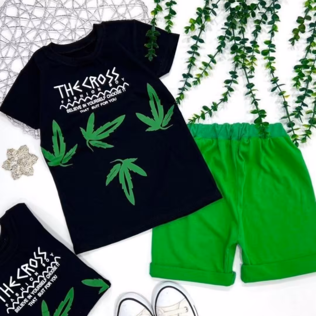 تیشرت شلوار هاوایی  پسرانه سایز 45 ،  بلوز پیراهن تیشرت پسرانه تیشرت مشکی حراج حراجی   تیشرت شلوارک