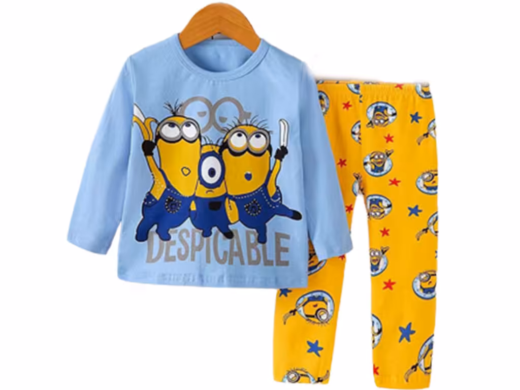 بلوز و شلوار راحتی پسرانه طرح مینیون