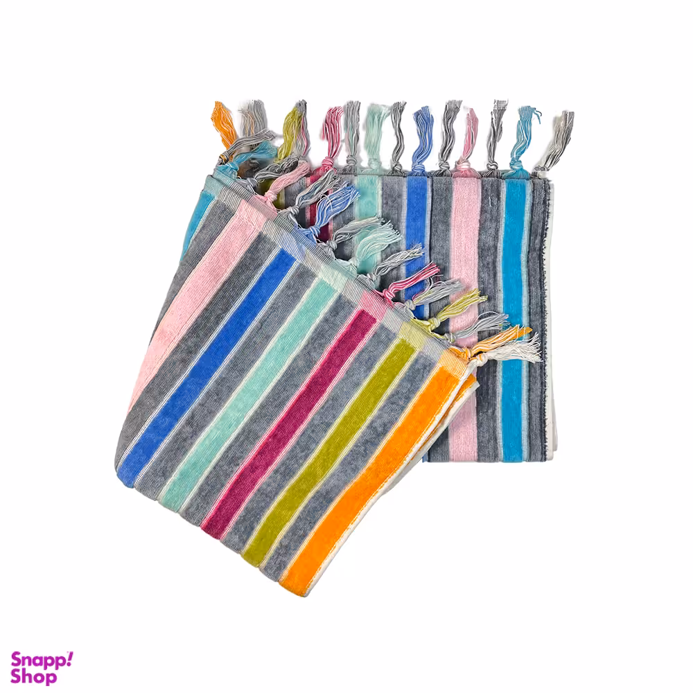 حوله استخری آذر بافت طرح کارنا سایز 70×122 سانتی متر
