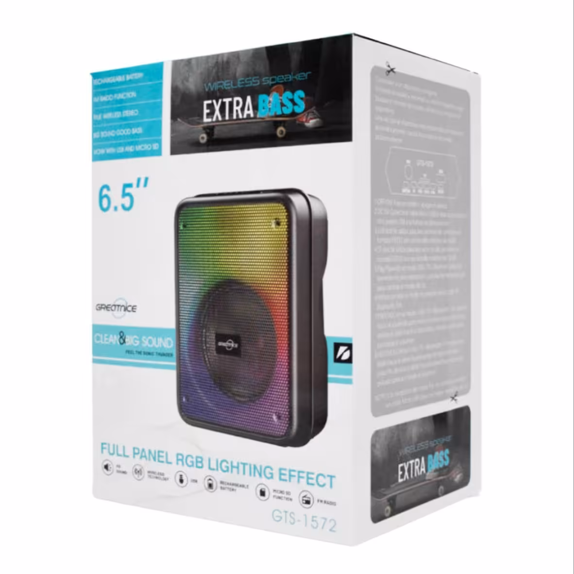 اسپیکر بلوتوث 6.5 اینچ گریت نایس مدل GTS 1572


