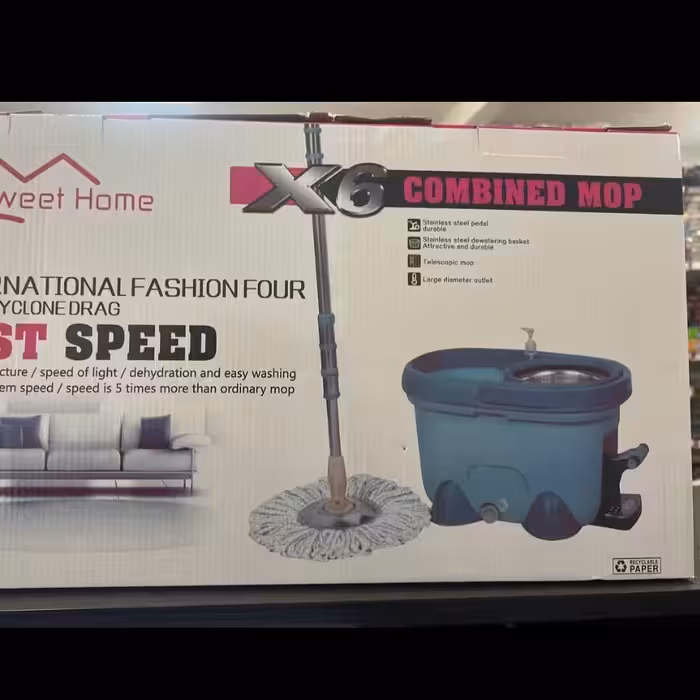 سطل و طی چرخشی پدال دار یدک دار وارداتی