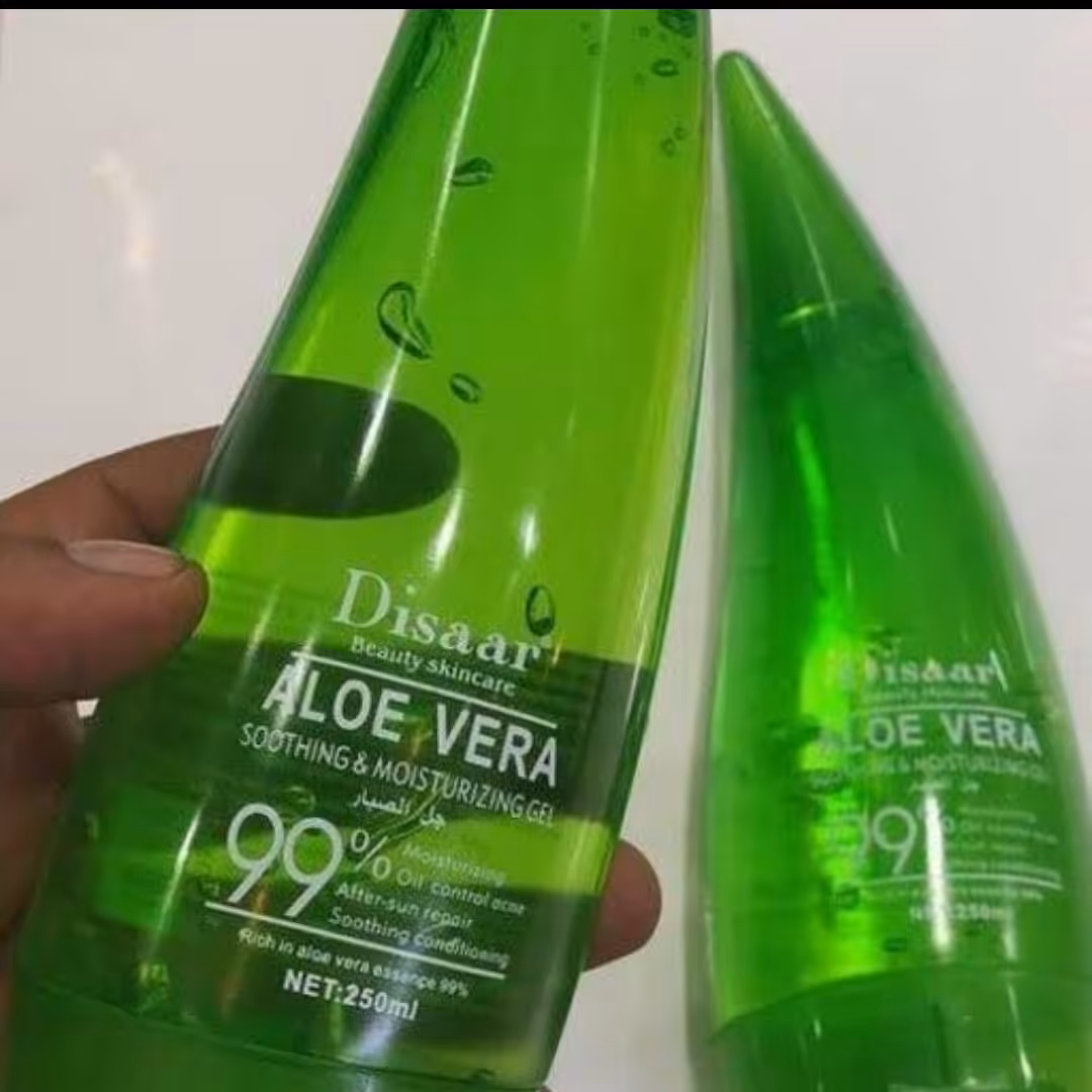 آبرسان ژل شاخکی آلوورا اصل 99 درصد 250 گرم بسیار خوشبو آبرسانی قوی و روشن کننده پوست ترمیم کننده آلوورا 