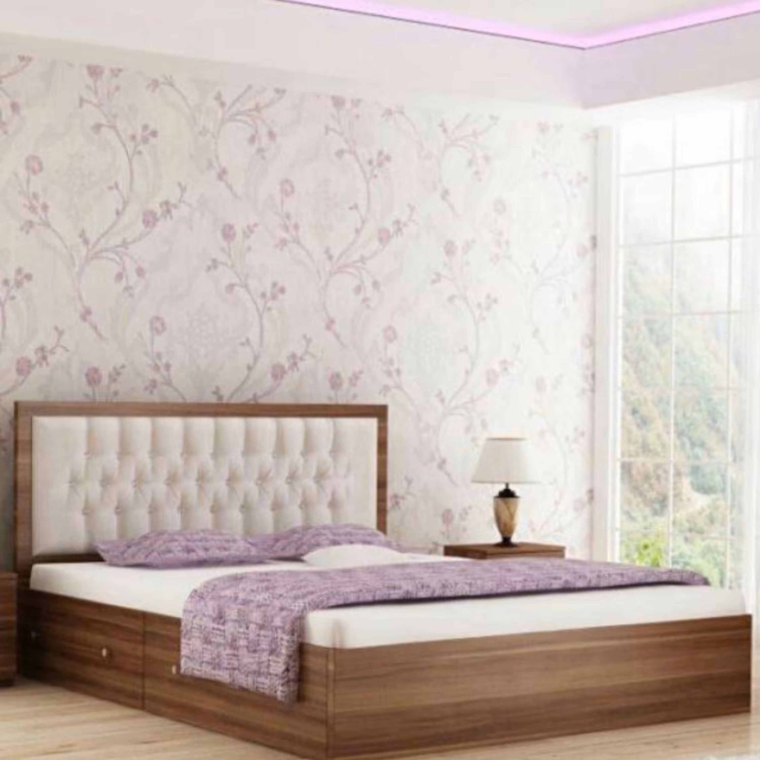 تخت خواب دو نفره مدل البرز لمسه  بدون کشو و تشک هزینه ارسال به عهده مشتری پس کرایه میباشد 