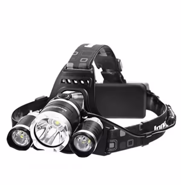 چراغ پیشانی سه لامپه T6